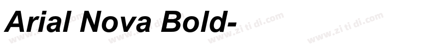 Arial Nova Bold字体转换